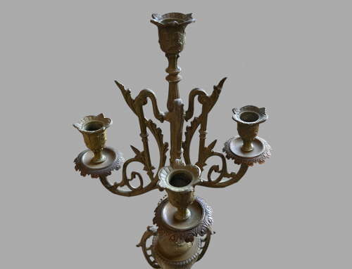 A 19thc Large French Garniture Clock by S Kinsburger
