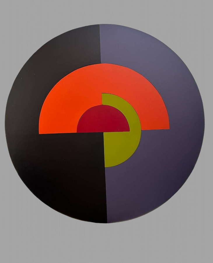 Nigel O'Neil - Untitled Acrylic Abstract Roudel - 1994