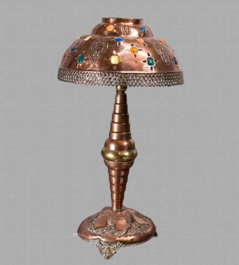 An Attractive Vintage Copper Lamp