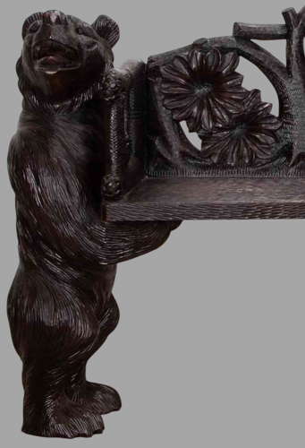 A c1930 German Black Forest Bear Bench