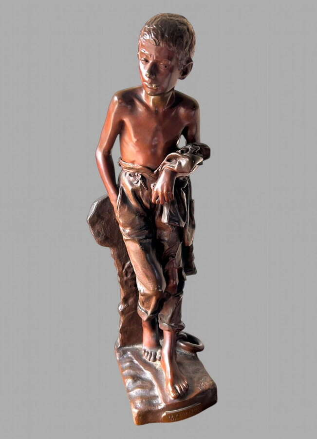 Joaquim Angles 19th Century French Bronze entitled ' UN PHILOSOPHE'