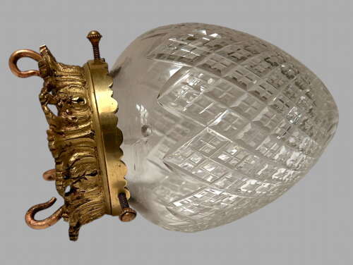 A Set of Three Cut Glass c1910 Pendant Light Shades