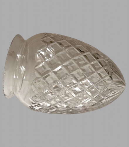 A Set of Three Cut Glass c1910 Pendant Light Shades