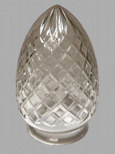 A Set of Three Cut Glass c1910 Pendant Light Shades