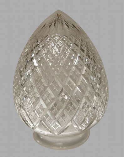 A Set of Three Cut Glass c1910 Pendant Light Shades