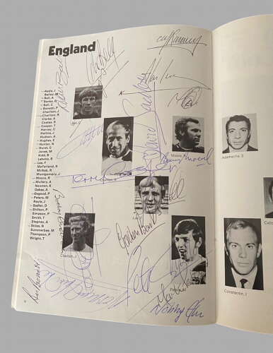 A Multi-signed Mexico 1970 World Cup Programme