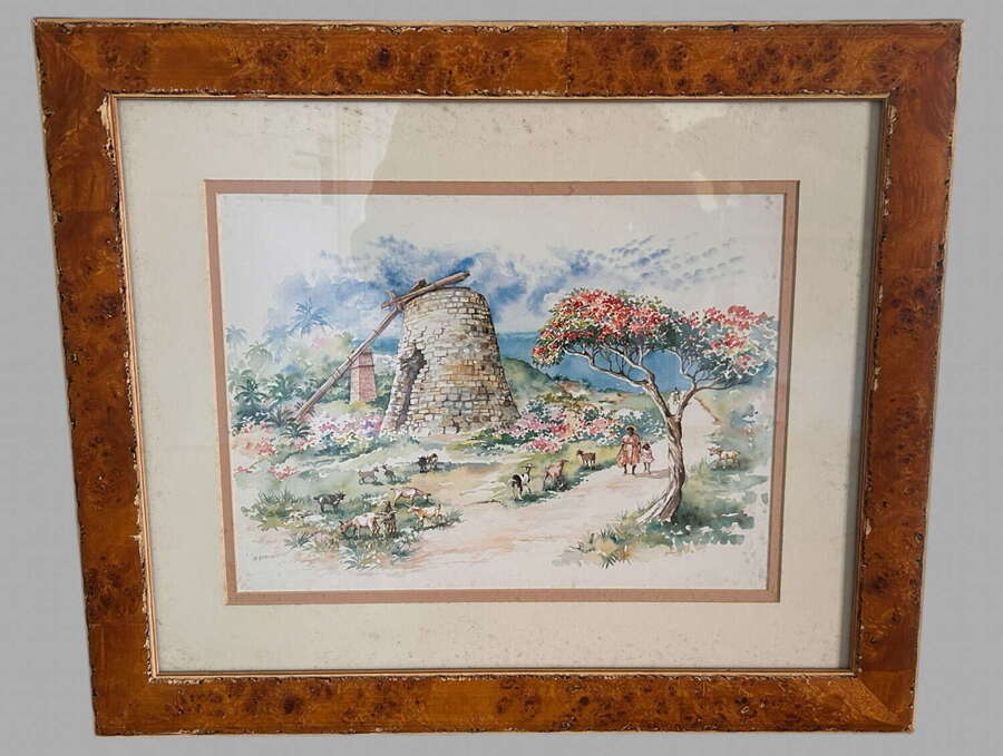 Gilly Gobinet - Watercolour - Antigua