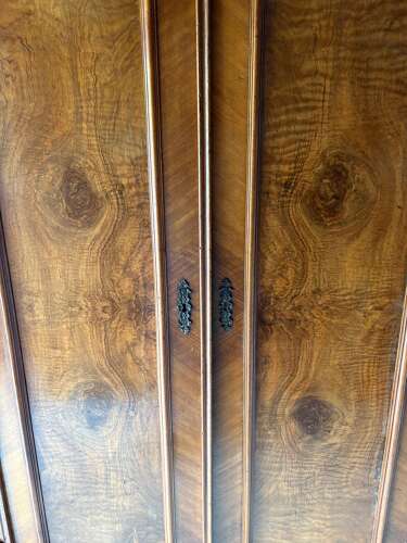 A Grunderzeit Walnut Veneered Wardrobe
