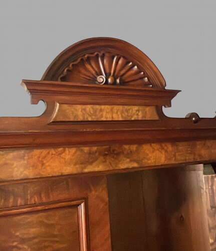 A Grunderzeit Walnut Veneered Wardrobe