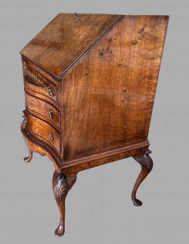 An Attractive Small Burr Walnut Desk c1920's