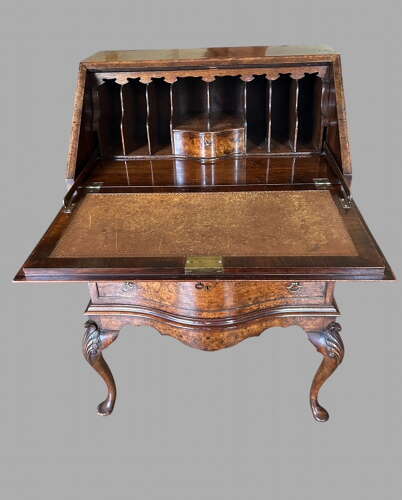 An Attractive Small Burr Walnut Desk c1920's