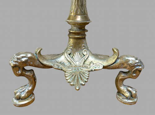 A Pair of Attractive Brass French Candelabra