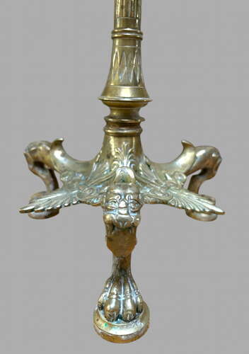 A Pair of Attractive Brass French Candelabra