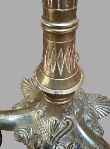 A Pair of Attractive Brass French Candelabra