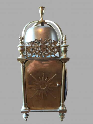 An Attractive Brass Lantern Clock by Gray of Edinburgh