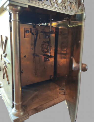An Attractive Brass Lantern Clock by Gray of Edinburgh