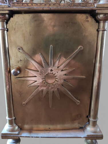 An Attractive Brass Lantern Clock by Gray of Edinburgh