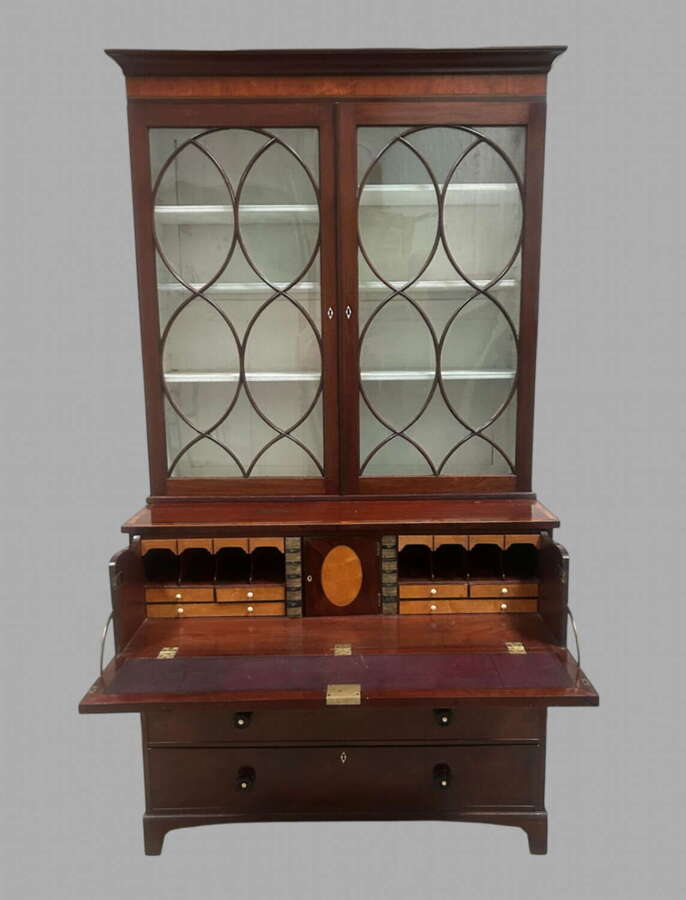 A George 111 Secretaire Bookcase