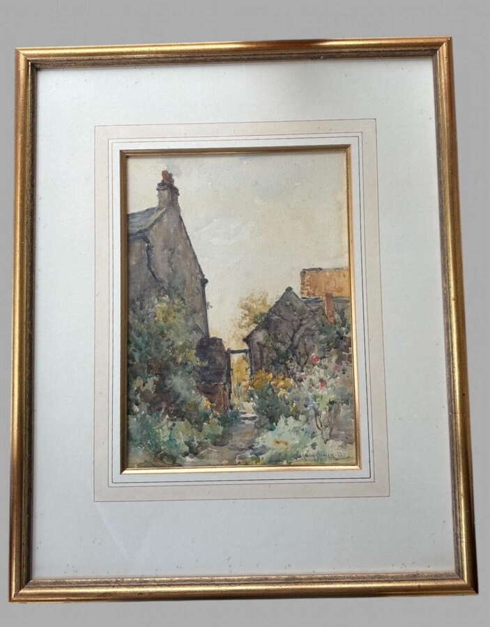 Owen Bowen (1873&ndash;1967), &ldquo;Cottage Garden&rdquo;, Watercolour, 1922