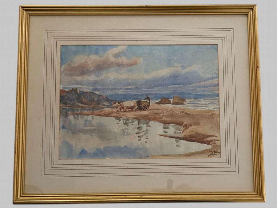 Jules Evarist van Biesbroeck - Enchanting Watercolour c 1900