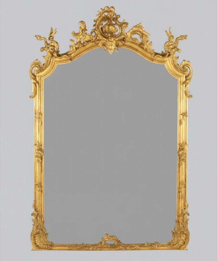 An Attractive Early 19thc Gilt Framed Mirror