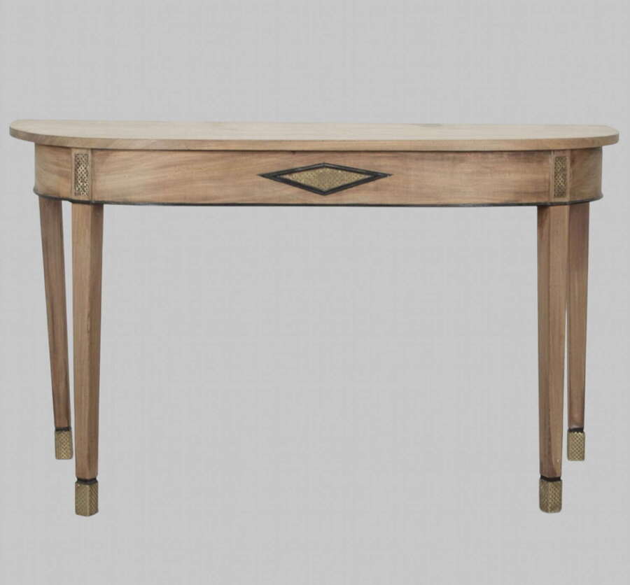 An Attractive 19thc Bleached Mahogany Console Table
