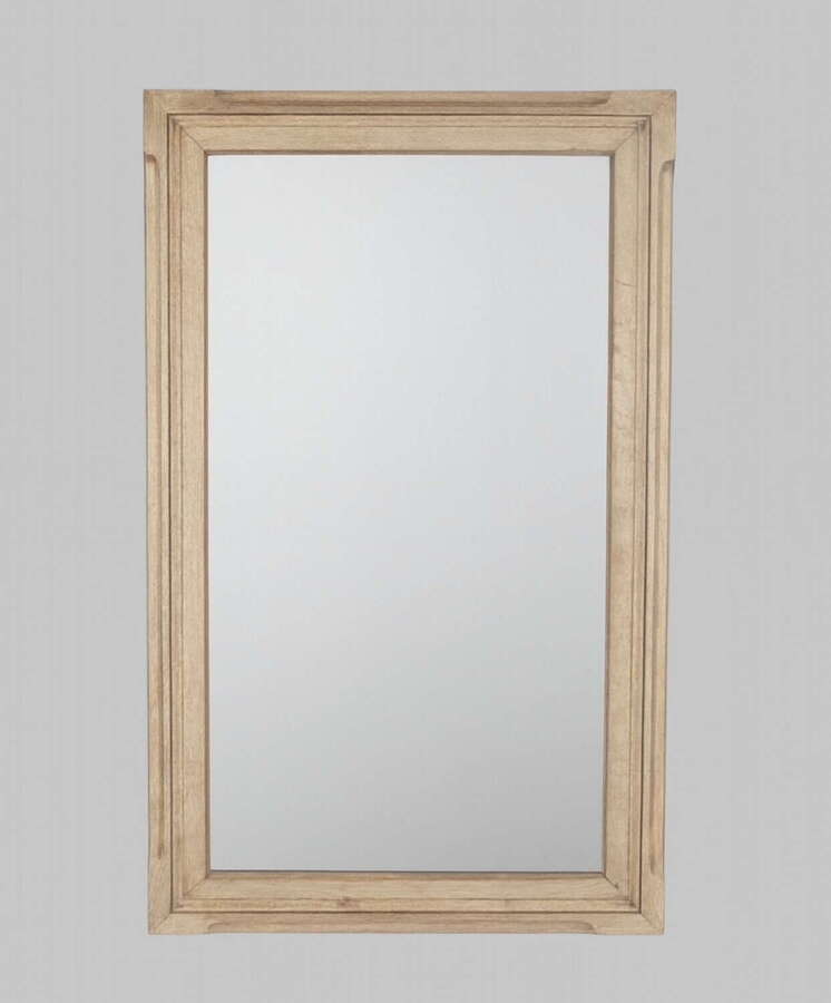 A Good Sized Bleached Oak Mirror in Arts and Craft Style c1940