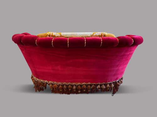 Austro-Hungarian Clamshell Two-Seater Sofa