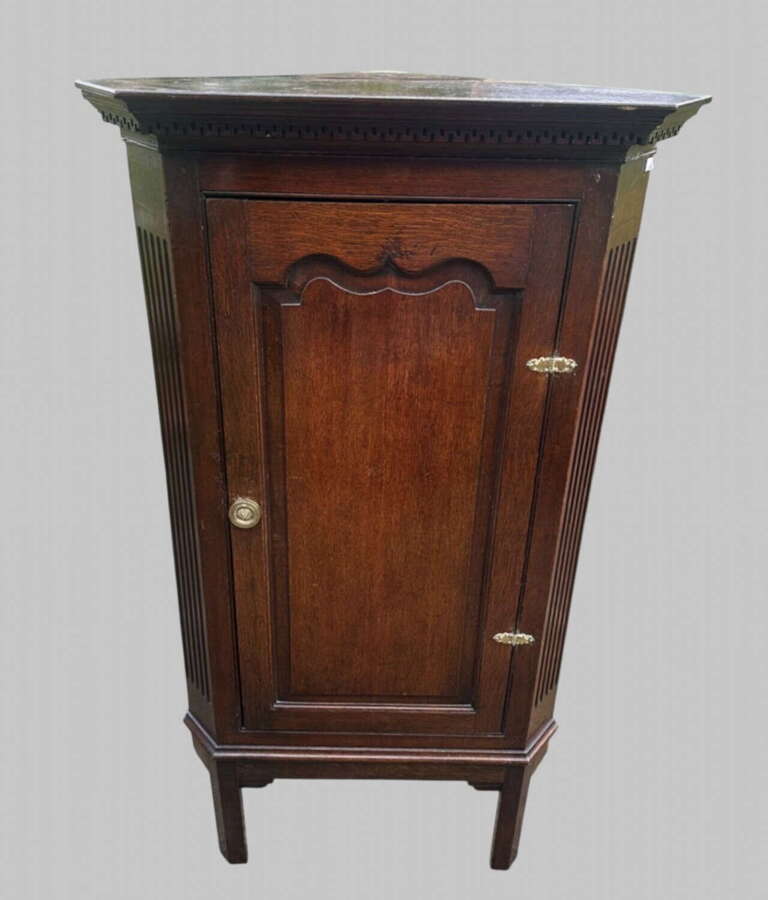 Late 19th Century Mahogany Corner Cupboard on Stand