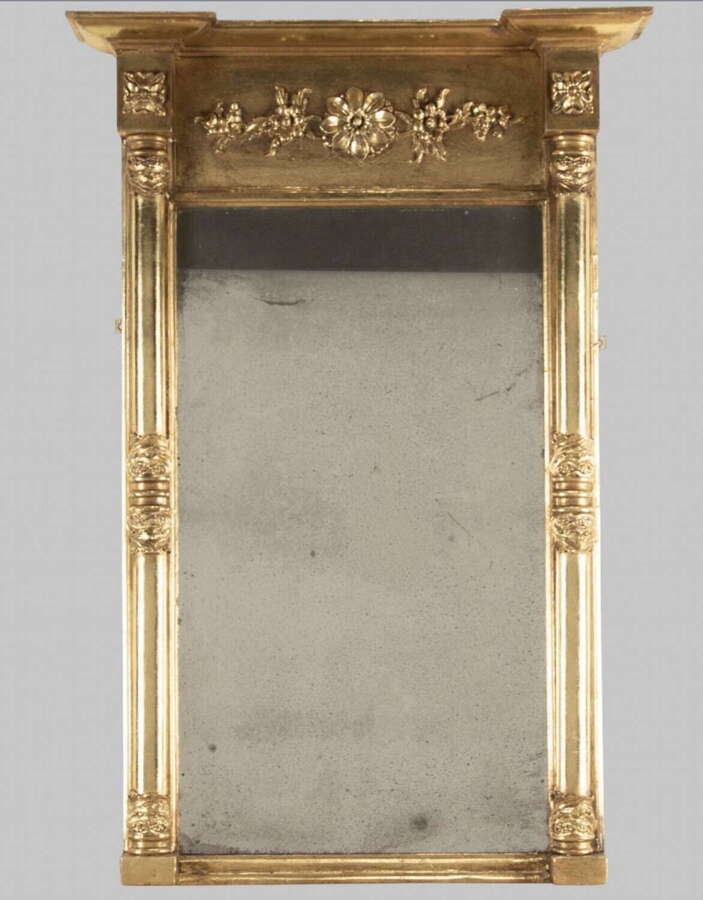 A 19thc Gilt Pier Mirror