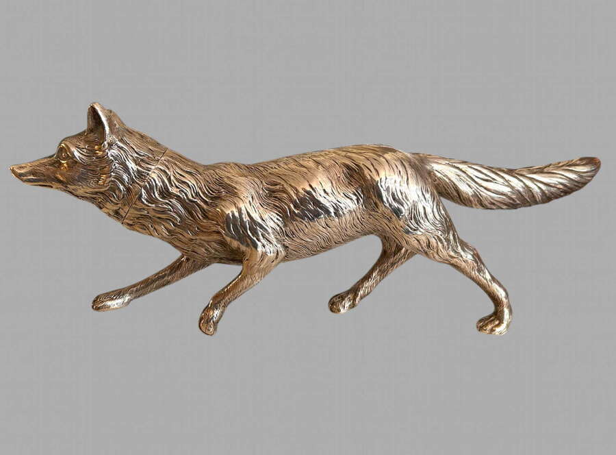 A Fabulous Large Silver Fox c1904