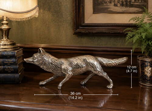 A Fabulous Large Silver Fox c1904