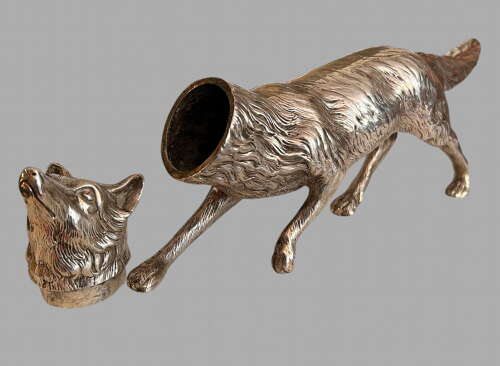 A Fabulous Large Silver Fox c1904