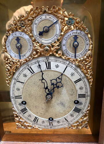 A Wonderfully Carved Bracket Clock by Winterhalder & Hofmeier of Germany