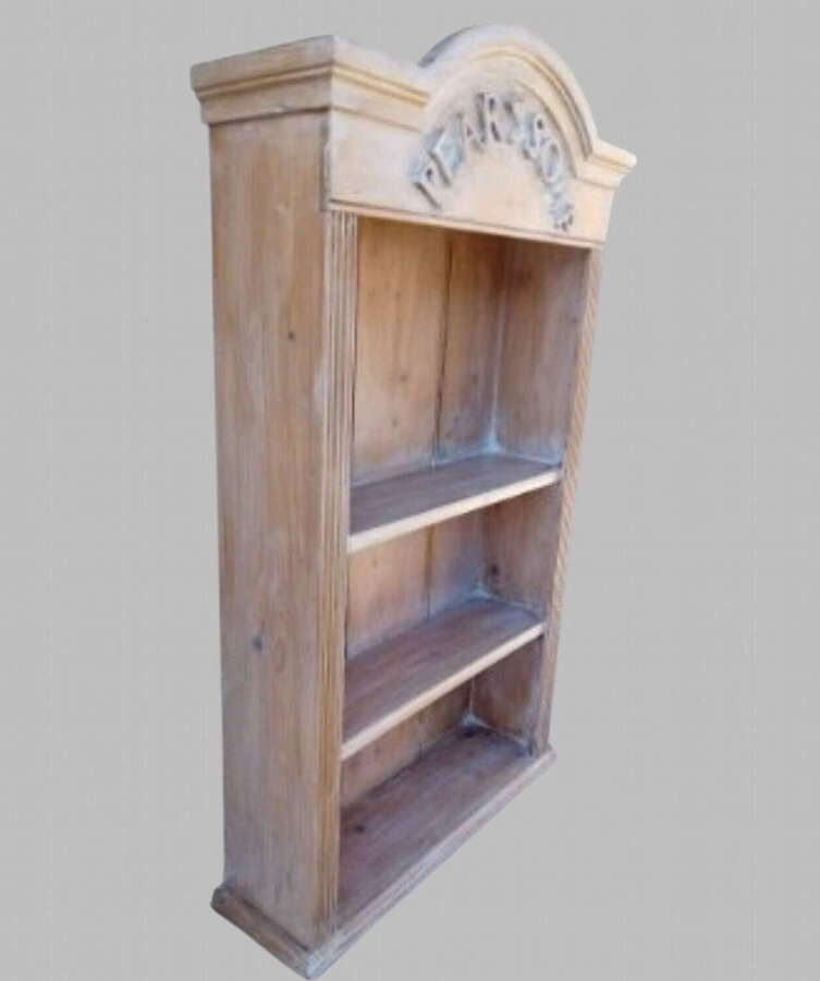 A Decorative Pears Soap Pine Wall Display Shelf