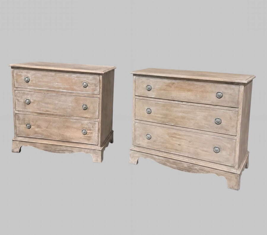 Pair of Chest of Drawers c1960 Later Painted