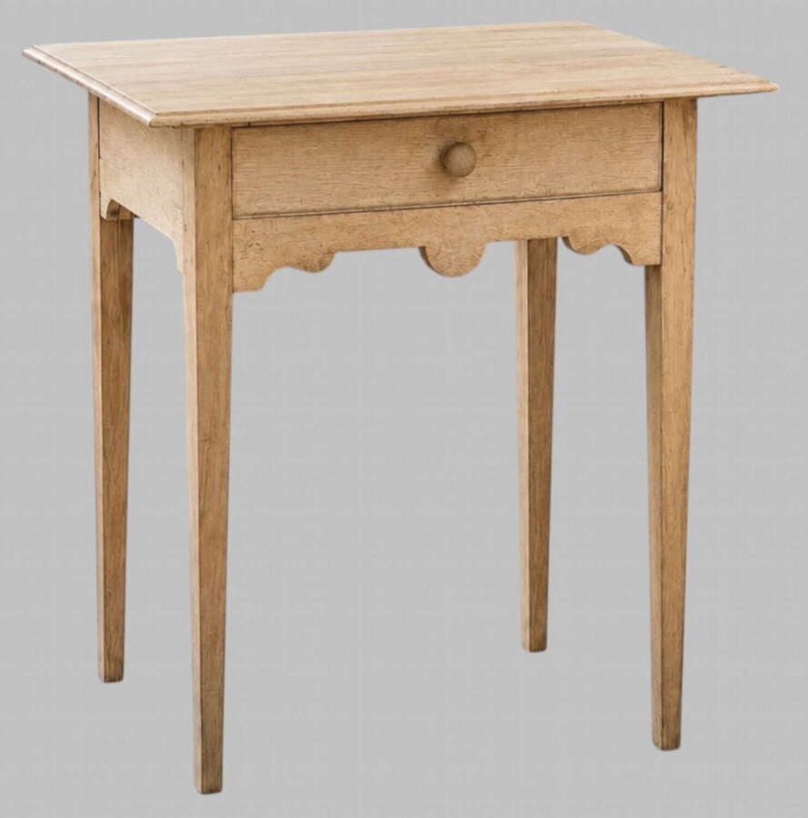 An Attractive Mid 18thCentury Bleached Oak Side Table