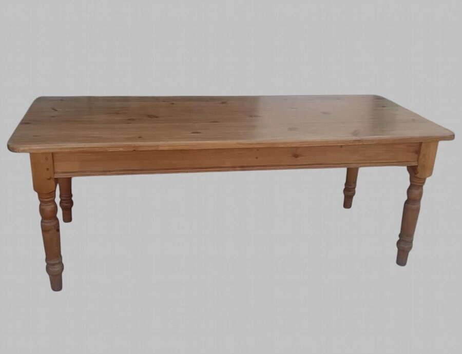 A Good Sized Pine Farmhouse Dining Table