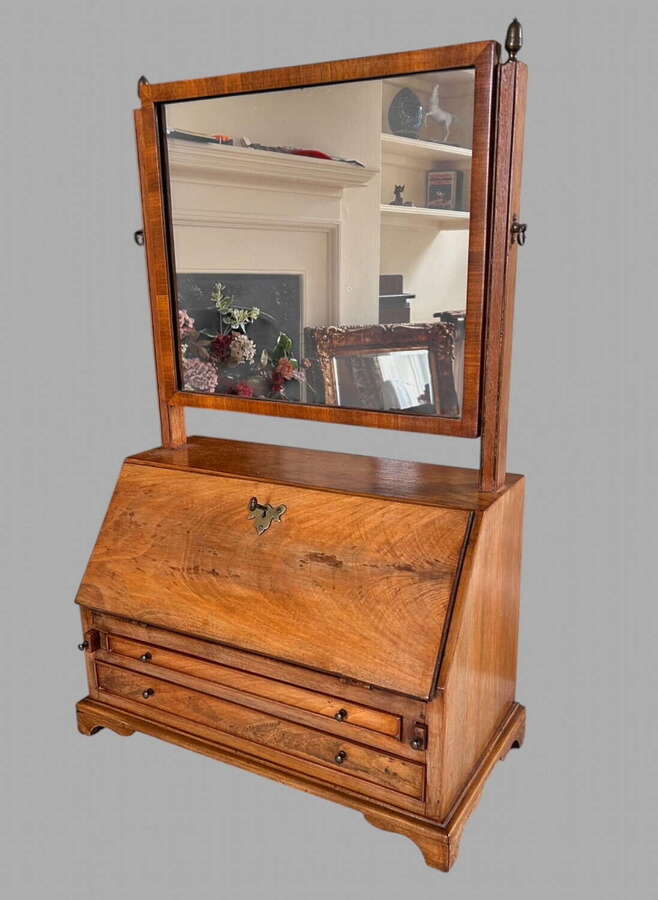 Satinwood Table-Top Bureau & Dressing Mirror, Circa 1900