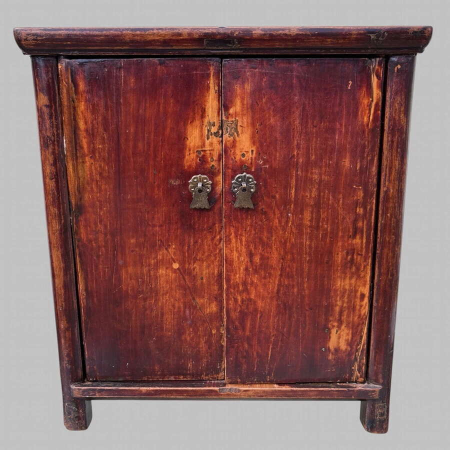 A Small Beech Coloured Table Cabinet