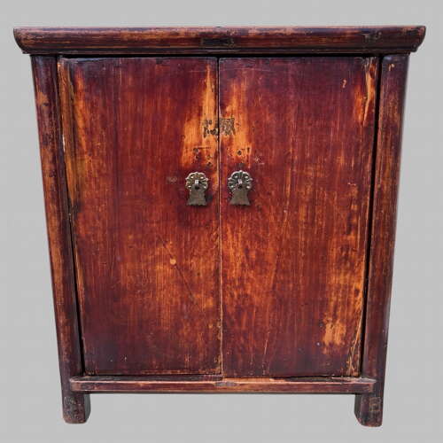 A Small Beech Coloured Table Cabinet